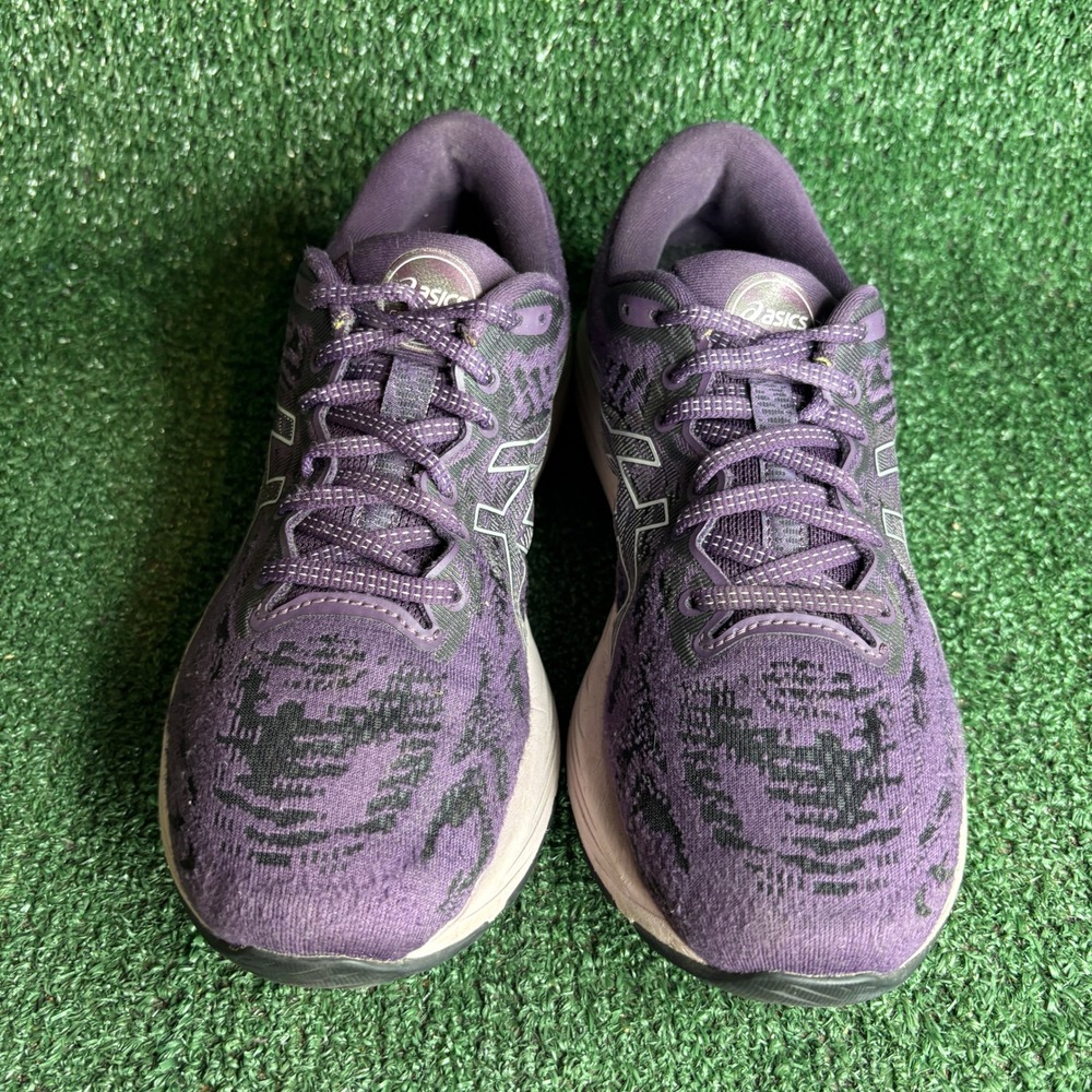 Asics Gel-Cumulus 23 Flytefoam Knit Athletic Running Shoes Purple Womens Size 10 - Picture 2 of 9
